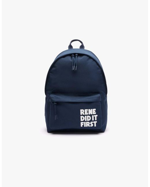 Lacoste Blue Crocodile Backpack for men