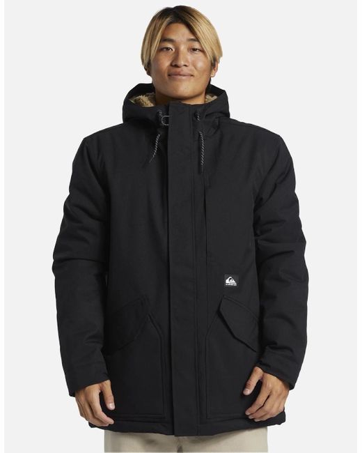 Quiksilver Black Endless Trip 10K Waterproof Jacket for men