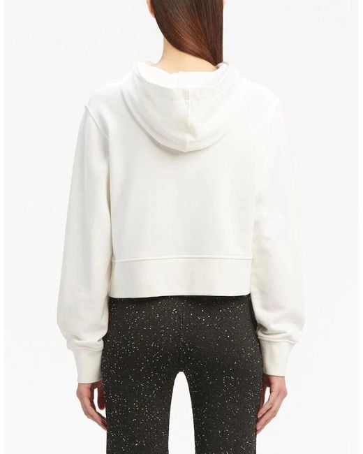 Palm Angels White Mirage Fitted Hoody