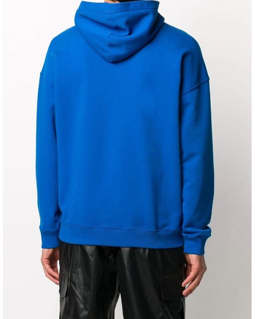 Givenchy Blue Address Hooded Sweatshirt Ocean for men