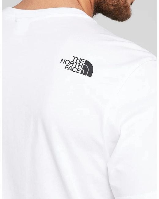 The North Face White Simple Dome Short Sleeve T-Shirt for men
