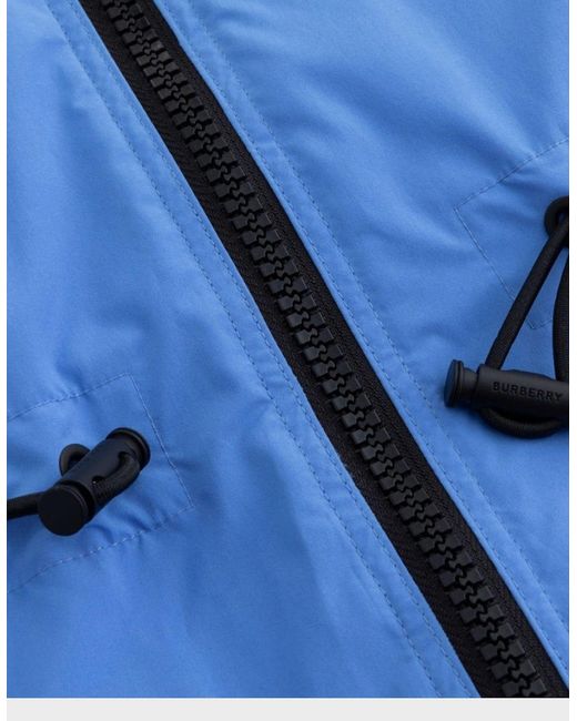 Burberry Blue Birley Long Jacket