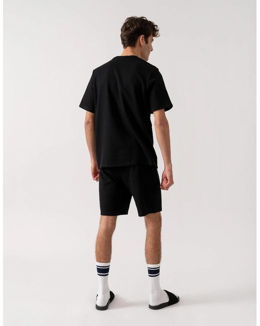 Boss Black Boss Waffle Cotton Blend Waffle Structure Pyjama Shorts With Embroidered Logo for men