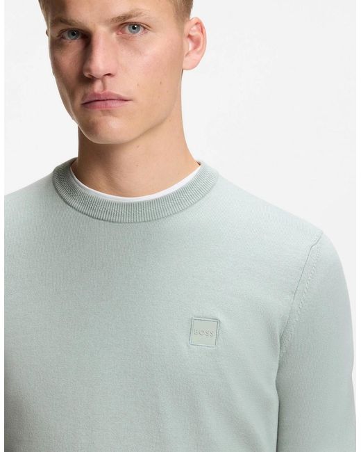 Boss Gray Boss Kanovano Crew Neck Jumper for men