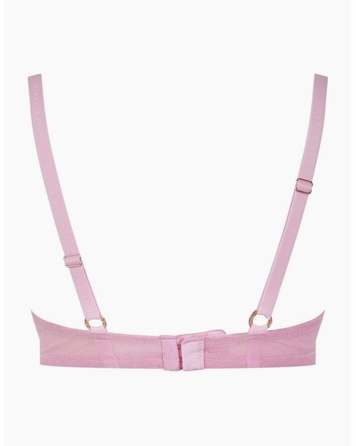 Ted Baker Pink Push Up Floral Balconette Bra