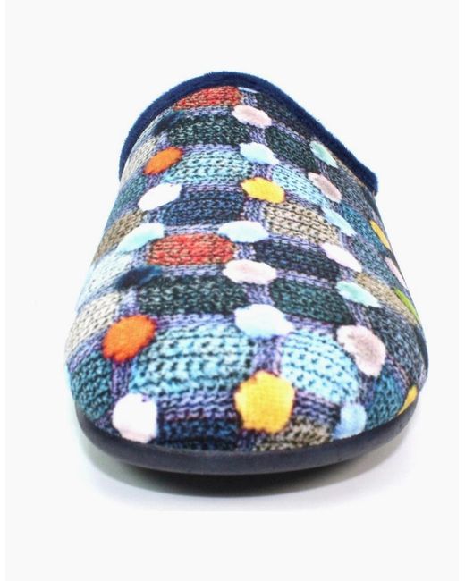 Lunar Blue Crackle Slippers