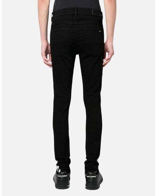 Amiri Black Slim Fit Ma Track Od Denim Jeans for men