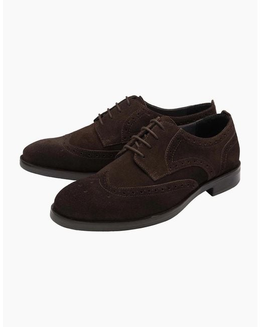 Frank Wright Black Sherwin Brogues for men