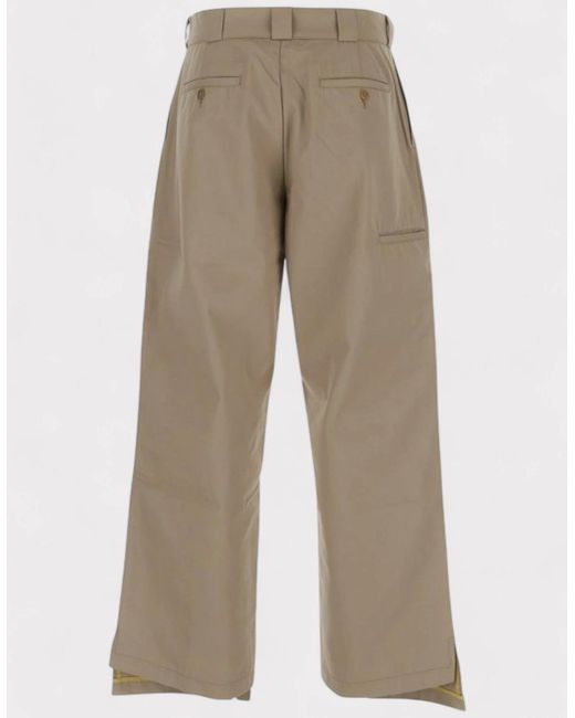 Palm Angels Natural Reversed Waistband Chino Pant for men
