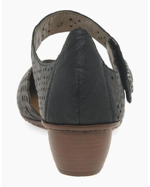 Rieker Brown Pia Open Court Shoes