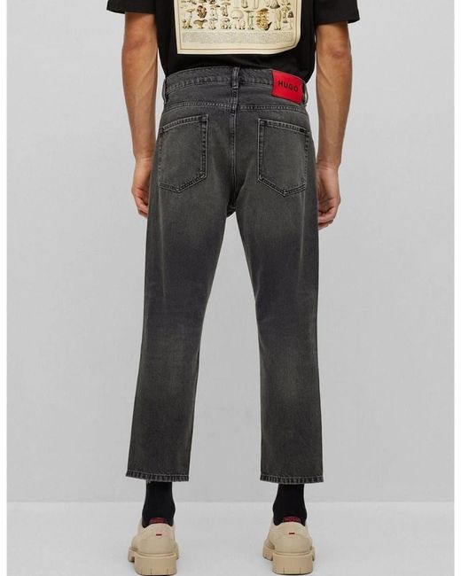 Boss Gray Cotton 340 Jeans for men