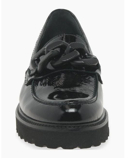 Gabor Black Squeeze Loafers