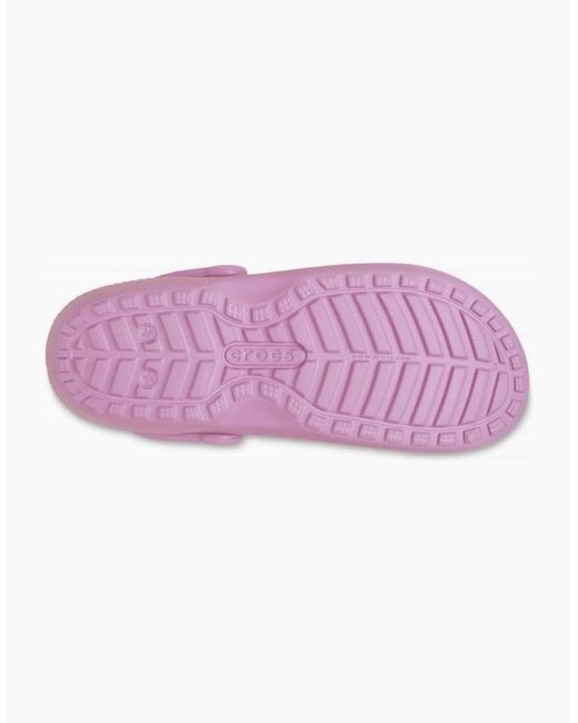 CROCSTM Purple Class Lined Crocodile Print Shuv Clogs for men