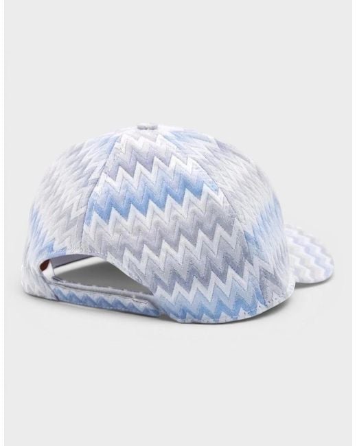 Missoni White Zig Zag Baseball Cap