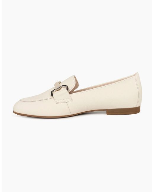 Gabor White Jangle Loafers