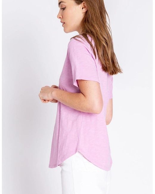 Pj Salvage Purple Salvage Short Sleeved Shirt