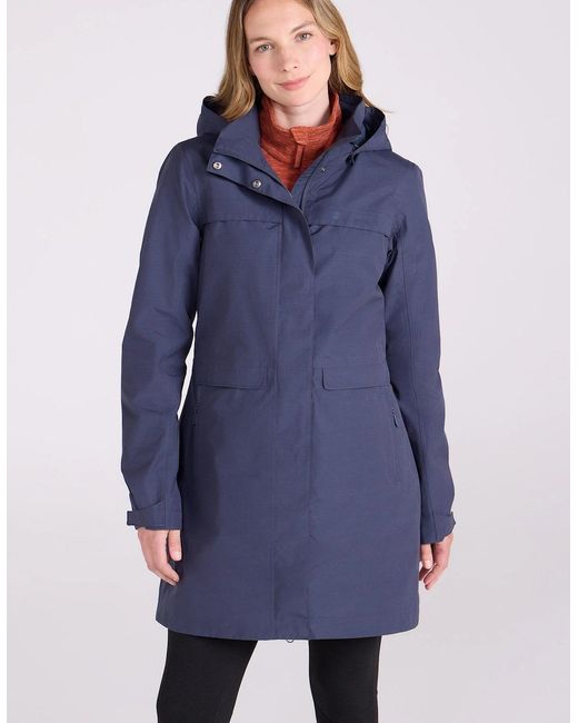 Mountain Warehouse Blue Ladies Cloudburst Textured Waterproof Jacket