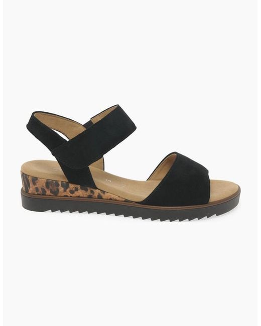 Gabor Black Raynor Sandals