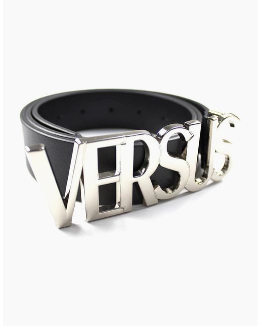 Versus  Black Versace Versus Logo Belt for men