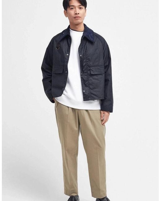 Barbour Blue Spey Wax Jacket for men