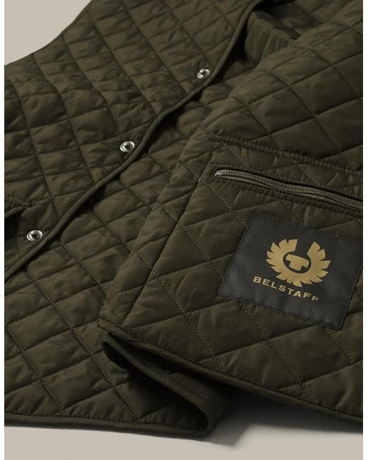 Belstaff Green Icon Gilet Faded for men
