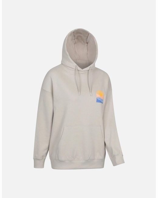 Mountain Warehouse White Ladies Cornwall Relaxed Fit Hoodie