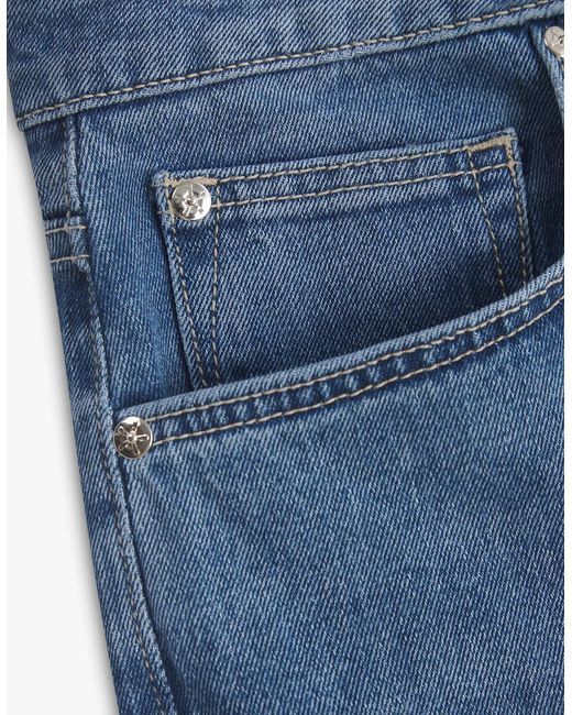 Vingt Quatre Denim Blue Vingt Quatre Slim Fit Light Jeans for men