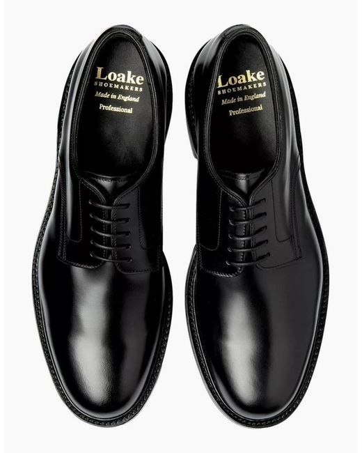 Loake Black Barbican Derby Shoe for men