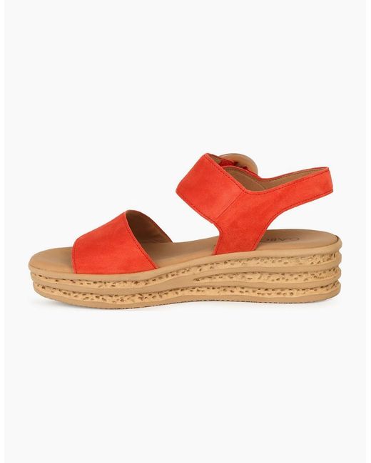 Gabor Orange Andre Sandals