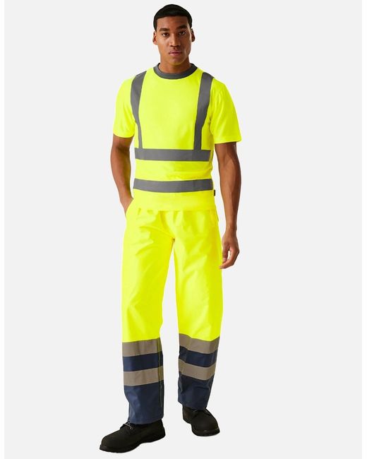 Regatta Yellow Professional Hi-Vis Safety T-Shirt for men
