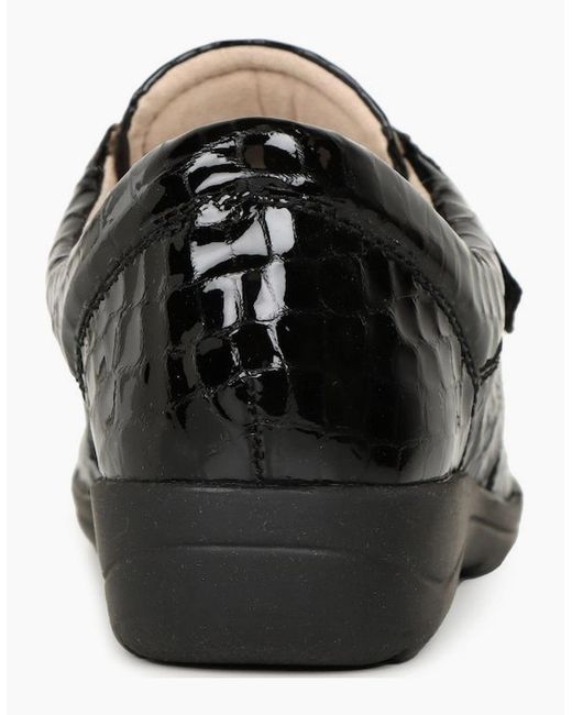 Caprice Black Vera Riptape Shoes
