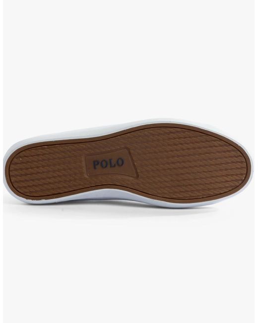 Polo Ralph Lauren White Longwood Trainers for men