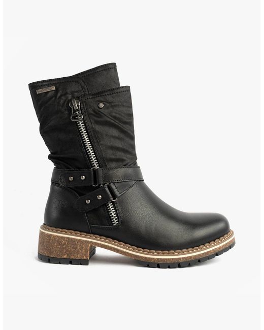 Josef Seibel Black Waylynn 13 Biker Boots