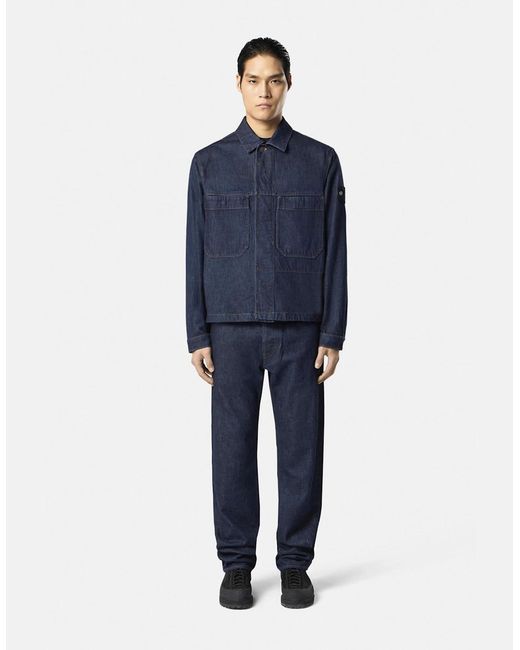 Stone Island Blue Rinsed Regular Straight J100005 Jeans for men