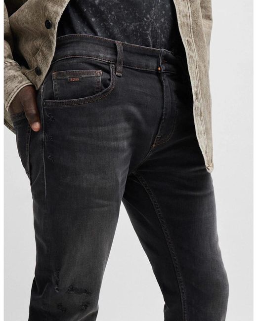 Boss Black Delaware Five Pocket Slim Fit Jeans for men