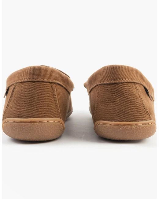 Polo Ralph Lauren Brown Brenan Slippers Tan Washed Twill for men