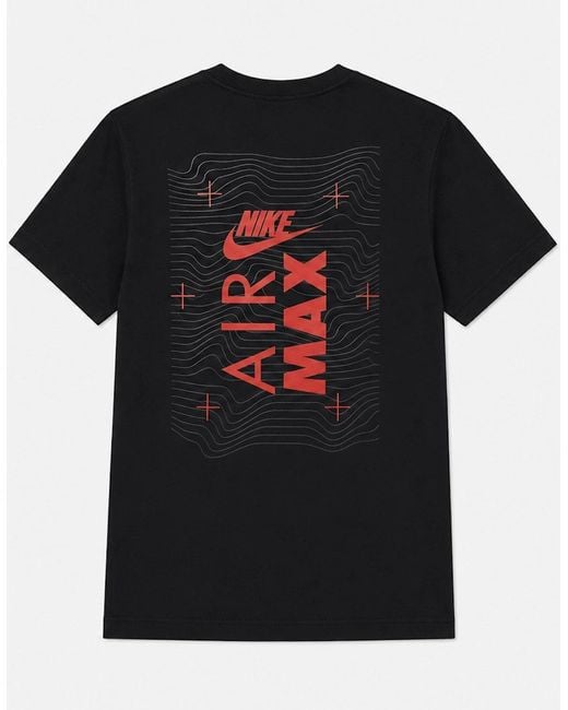 Nike Air Max Black Sportswear Graphic Logo T Shirt for men