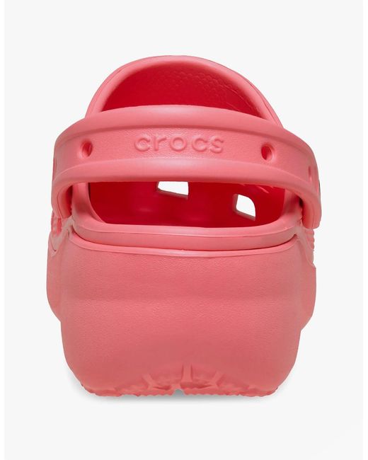 CROCSTM Pink 206750 Classic Platform Clogs Guava