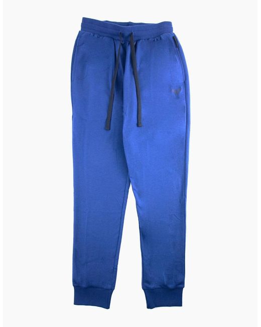 Emporio Armani Loungewear Logo Print Pants Bluette for men