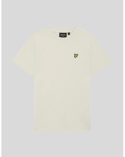 Lyle & Scott Natural Cotton Crew Neck T-Shirt for men