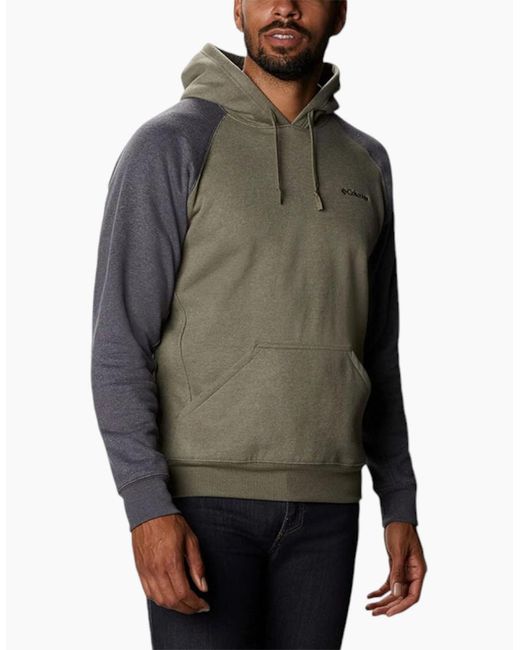 Columbia Gray Hart Mountain Ii Hoodies Regular Cotton Pullover Hooded Jumpers for men