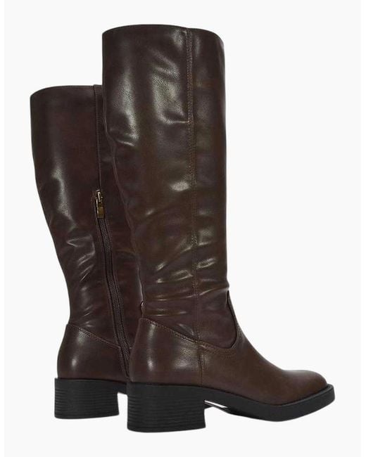 XY London Brown Ladies Nyx Knee-High Riding Boots