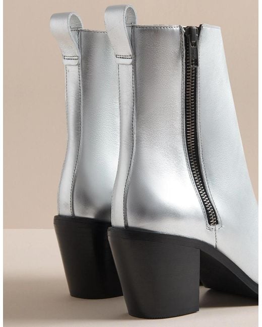 Hudson Rey Metallic Zip Boot