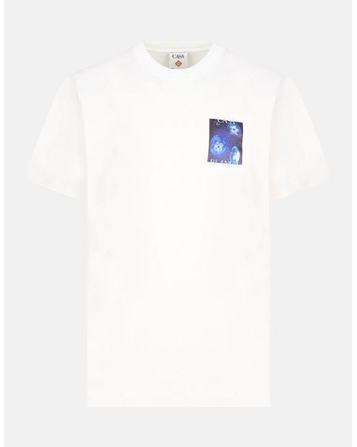 Casablanca White Meduse Sportif Classic T-Shirt for men