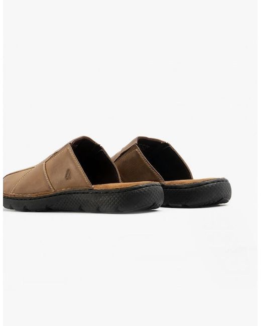 Hush Puppies Brown Carson Mule Sandals for men