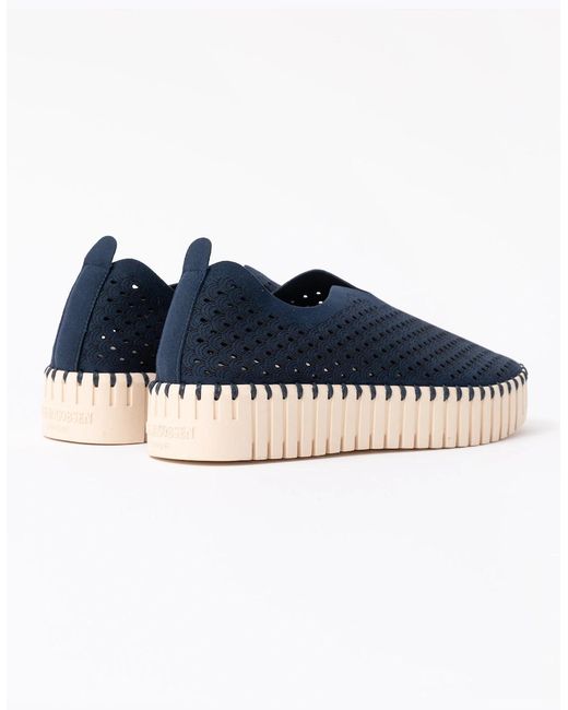 Ilse Jacobsen Blue Tulip Slip-In Platform Shoes