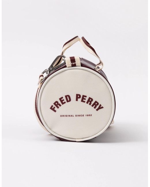Fred Perry Brown Classic Mini Barrel Bag
