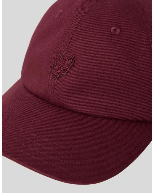 Lyle & Scott Red Baseball Cap for men