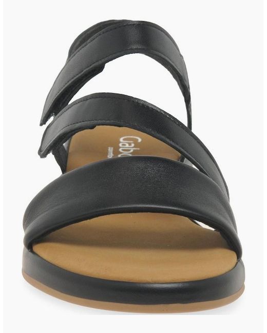 Gabor Black Oporto Sandals