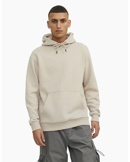 Jack & Jones Natural Bradley Sweat Hoodie for men